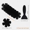image24PCS Original Bathtub Stickers NonSlip Safety Shower Treads Adhesive Appliques with Premium ScraperBlack