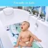 imageCartoon Baby Bath Mat Kids Bathtub Mat Non Slip for Toddler Bath Shower Anti Slip 40In X 16In with Drain Holes and Suction Cups Machine Washable TurtlesBlue Dolphine