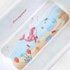 imageCartoon Baby Bath Mat Kids Bathtub Mat Non Slip for Toddler Bath Shower Anti Slip 40In X 16In with Drain Holes and Suction Cups Machine Washable TurtlesRosy Whale