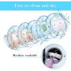 imageCartoon Baby Bath Mat Kids Bathtub Mat Non Slip for Toddler Bath Shower Anti Slip 40In X 16In with Drain Holes and Suction Cups Machine Washable TurtlesRosy Whale