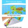 imageCartoon Baby Bath Mat Kids Bathtub Mat Non Slip for Toddler Bath Shower Anti Slip 40In X 16In with Drain Holes and Suction Cups Machine Washable TurtlesTurtles