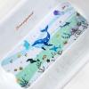 imageCartoon Baby Bath Mat Kids Bathtub Mat Non Slip for Toddler Bath Shower Anti Slip 40In X 16In with Drain Holes and Suction Cups Machine Washable TurtlesBlue Dolphine