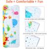 imageKids Bath Mat for Tub Non Slip 40 X 16 Inch Large Cartoon Anti Slip Toddler Baby Bathtub Mat Pink OctopusLittle Whale