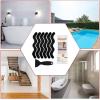 imageUSA Patented Anti Slip Shower Stickers 24 PCS Safety Bathtub Strips Adhesive Decals with Premium Scraper for Bath Tub Shower StairsBlack
