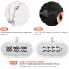 imageUSA Patented Anti Slip Shower Stickers 24 PCS Safety Bathtub Strips Adhesive Decals with Premium Scraper for Bath Tub Shower StairsBlack