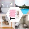 imageUSA Patented Anti Slip Shower Stickers 24 PCS Safety Bathtub Strips Adhesive Decals with Premium Scraper for Bath Tub Shower StairsPink