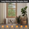 imageWindow Screen Door Repair Kit 48quot x 177quot Screen Door Mesh Replacement Kit Durable Fiberglass Mesh Roll with Tools for Windows Doors Patio and Porch Replacement BlackGray