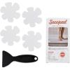 image24PCS Original Bathtub Stickers NonSlip Safety Shower Treads Adhesive Appliques with Premium ScraperWhite