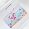 imageCartoon Baby Bath Mat Kids Bathtub Mat Non Slip for Toddler Bath Shower Anti Slip 40In X 16In with Drain Holes and Suction Cups Machine Washable TurtlesRosy Whale
