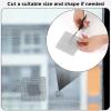 image16 Sheets Window Screen Patches Grey 3 Sizes Window Screen Repair Kit for Mesh Door Strong Adhesive Fiberglass Quick Repair TapeBlack