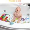 imageBaby Bath Mat for Tub for Kids 40in x 16in Non Slip Cartoon Bath Tub Shower Mat Anti Slip with Drain Holes and Suction Cups Machine Washable 26 AlphabetTurtle