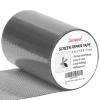 imageBlack Window Screen Repair Kit 4 in X 30 FT 360IN Screen Repair Tape for Windows or Doors Strong Adhesive Fiberglass Mesh Patch TapeGrey