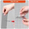imageGrey Screen Repair Tape 4quot X 180quot 15FT Window Screen Door Repair Kit Strong Adhesive Fiberglass Patch Tape MeshBlack