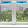 imageGrey Window Screen Repair Tape 2IN X 30FT 360IN Screen Repair Kit for Windows or Doors Strong Adhesive Patch Kit Fiberglass Mesh TapeGray