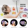 imageNon Slip Bathtub Stickers 20pcs Submarine Sea Creature Adhesive Kids Anti Slip Decal Treads for Shower and Bath Tub with Premium Scraper