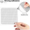 image14PCS Window Screen Patches Grey Window Screen Repair Kit for Mesh Door Strong Adhesive Fiberglass Quick Repair Tape 4quot x 4quotGray