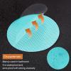 image24 PCS Original NonSlip Bathtub Stickers Safety Bathroom Tubs Showers Treads Adhesive Decals ScraperBlue