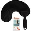 image24 PCS Original NonSlip Bathtub Stickers Safety Bathroom Tubs Showers Treads Adhesive Decals ScraperBlack