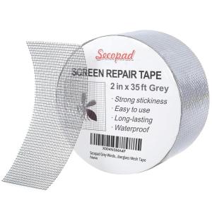 imageWhite Window Screen Repair Tape 2 in X 15 FT 360IN Screen Repair Kit for Windows or Doors Strong Adhesive Screen Patch Fiberglass Screen Tape Mesh RepairGrey