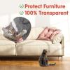 image18 Pcs Large Cat Scratch Furniture Protector Transparent Couch Protector from Cat Claws SingleSided Self Adhesive Anti Pet Deterrent Sofa Cover 17in14IN