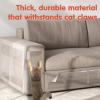 image18 Pcs Large Cat Scratch Furniture Protector Transparent Couch Protector from Cat Claws SingleSided Self Adhesive Anti Pet Deterrent Sofa Cover 17in14IN