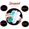 image20 PCS Original Non Slip Bathtub Stickers Shower Floor Non Slip Stickers Bright Flowers Appliques with Premium Scraper