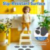 image20 PCS Original NonSlip Bathtub Stickers Large Safety Bathroom Tubs Showers Treads Adhesive Decals with ScraperBlack