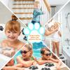 image20 PCS Original NonSlip Bathtub Stickers Large Safety Bathroom Tubs Showers Treads Adhesive Decals with ScraperBlack