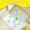 image20 PCS Original NonSlip Bathtub Stickers Large Safety Bathroom Tubs Showers Treads Adhesive Decals with ScraperBlue