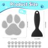 image20 PCS Original NonSlip Bathtub Stickers Large Safety Bathroom Tubs Showers Treads Adhesive Decals with ScraperGrey