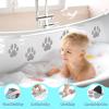 image20 PCS Original NonSlip Bathtub Stickers Large Safety Bathroom Tubs Showers Treads Adhesive Decals with ScraperGrey