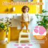 image20 PCS Original NonSlip Bathtub Stickers Large Safety Bathroom Tubs Showers Treads Adhesive Decals with ScraperPink