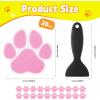 image20 PCS Original NonSlip Bathtub Stickers Large Safety Bathroom Tubs Showers Treads Adhesive Decals with ScraperPink