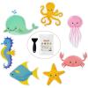 image40 X 16 Inch Baby Bath Mat and 14 pcs Large Sea Decal Threads Bathtub Stickers