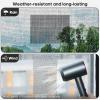 image5quot x 7quot BlackGrey Screen Repair Kit 6 PCS Window Screen Patch Repair Tape for Mesh Window Door Strong Adhesive Fiberglass Mesh Pacth TapeBlack