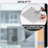 image5quot x 7quot BlackGrey Screen Repair Kit 6 PCS Window Screen Patch Repair Tape for Mesh Window Door Strong Adhesive Fiberglass Mesh Pacth TapeBlack