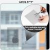 image5quot x 7quot BlackGrey Screen Repair Kit 6 PCS Window Screen Patch Repair Tape for Mesh Window Door Strong Adhesive Fiberglass Mesh Pacth TapeGray