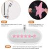 imageAnti Slip Shower Stickers Safety Bathtub Strips Adhesive Decals with Premium Scraper BluePink