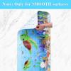 imageBaby Bath Mat Cartoon Kids Bathtub Mat Non Slip for Toddler Bath Shower Anti Slip 40In X 16In with Drain Holes and Suction Cups Machine Washable Pink Sea AnimalsRed Turtles