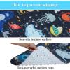 imageBaby Bath Mat Cartoon Kids Bathtub Mat Non Slip for Toddler Bath Shower Anti Slip 40In X 16In with Drain Holes and Suction Cups Machine Washable Pink Sea AnimalsNavy Sea Animals