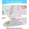 imageBaby Bath Mat Cartoon Kids Bathtub Mat Non Slip for Toddler Bath Shower Anti Slip 40In X 16In with Drain Holes and Suction Cups Machine Washable Pink Sea AnimalsPink Sea Animals