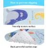 imageBaby Bath Mat Cartoon Kids Bathtub Mat Non Slip for Toddler Bath Shower Anti Slip 40In X 16In with Drain Holes and Suction Cups Machine Washable Pink Sea AnimalsBlue Sea Animals