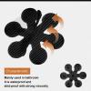 imageBathtub Stickers NonSlip Safety Shower Treads Adhesive Appliques with Premium ScraperBlack