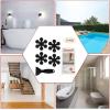 imageBathtub Stickers NonSlip Safety Shower Treads Adhesive Appliques with Premium ScraperBlack
