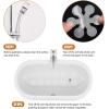 imageBathtub Stickers NonSlip Safety Shower Treads Adhesive Appliques with Premium ScraperClear