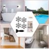 imageBathtub Stickers NonSlip Safety Shower Treads Adhesive Appliques with Premium ScraperGrey