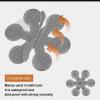 imageBathtub Stickers NonSlip Safety Shower Treads Adhesive Appliques with Premium ScraperGrey