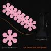imageBathtub Stickers NonSlip Safety Shower Treads Adhesive Appliques with Premium ScraperPink