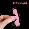 imageBathtub Stickers NonSlip Safety Shower Treads Adhesive Appliques with Premium ScraperPink