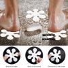 imageBathtub Stickers NonSlip Safety Shower Treads Adhesive Appliques with Premium ScraperWhite